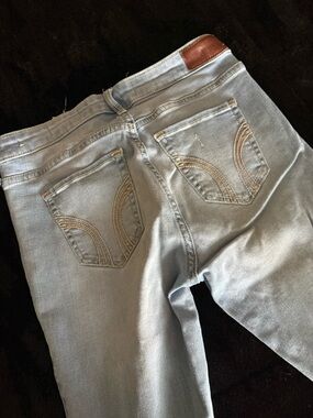 Hollister Light Blue Skinny Jeans with Contrast Stitching